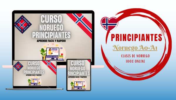 CURSO DE NORUEGO ONLINE PRINCIPIANTES A0-A1